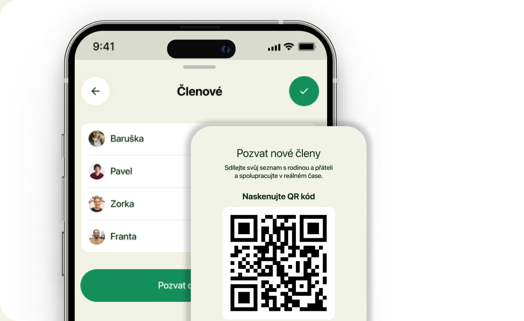 Inviting new members to a list with a QR code